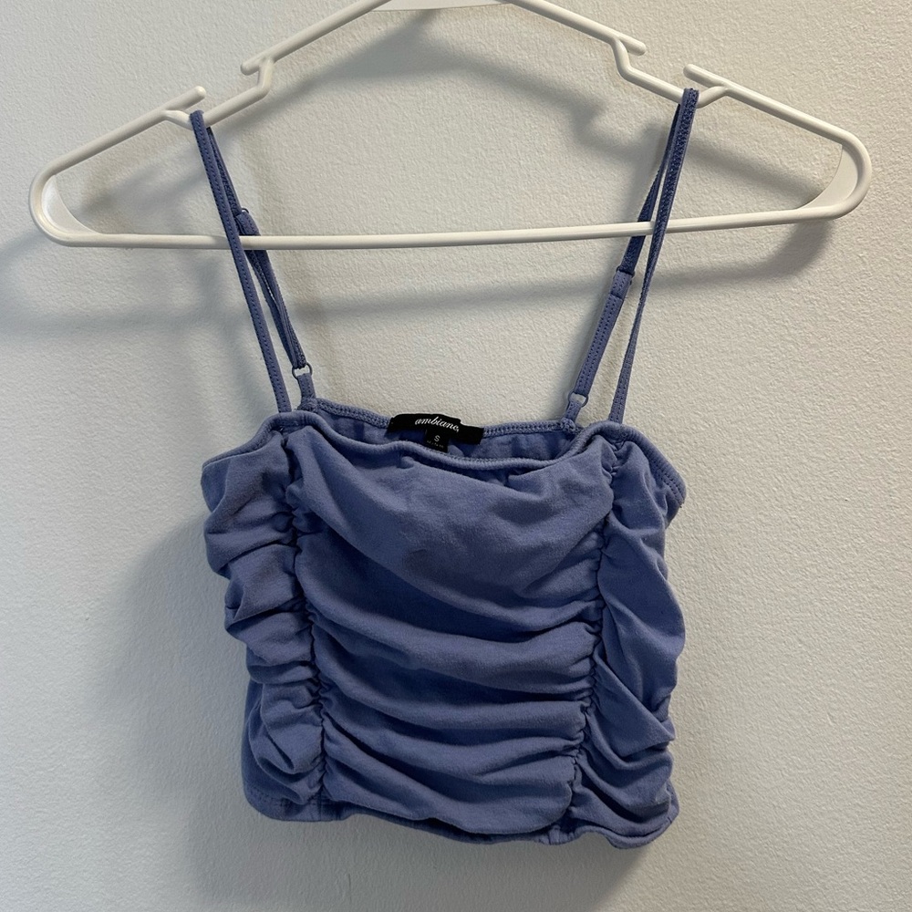 ✨3/$15✨ Ambiance Blue Cropped Tank Top